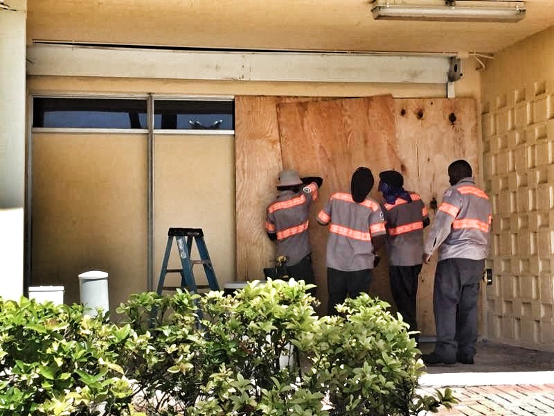 Preparation: Boarding Up Windows and Doors on Buildings Preparation: Boarding Up Windows and Doors on Buildings