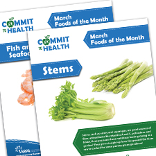 Foods of the Month Poster March Foods of the Month Poster March