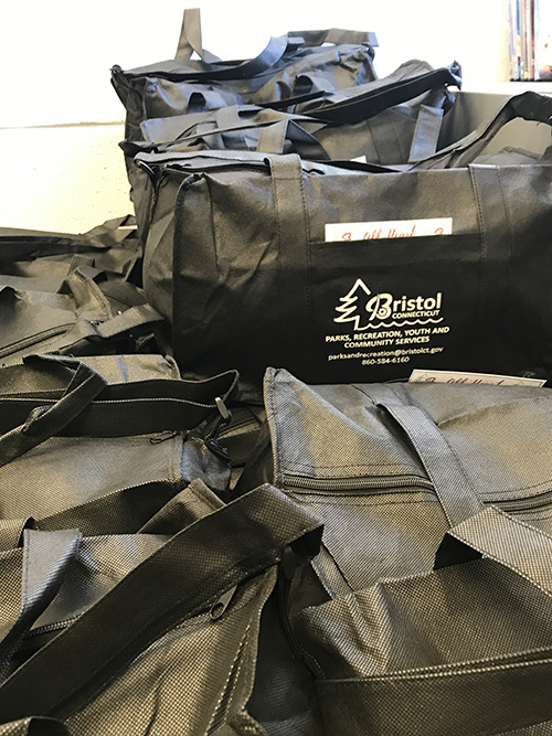 All-Heart Park Packs to be distributed in the Bristol community. Photo courtesy of BPRYS. All-Heart Park Packs to be distributed in the Bristol community. Photo courtesy of BPRYS.