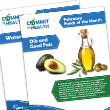 Foods of the Month Poster February Foods of the Month Poster February