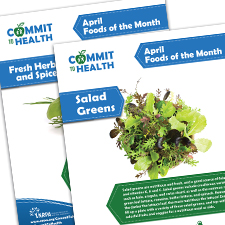 Foods of the Month Poster April Foods of the Month Poster April