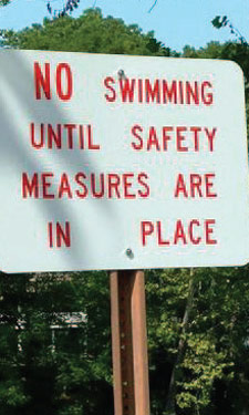 No Swimming Sign No Swimming Sign