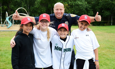 Badges for Baseball participants learn lessons in sportsmanship, self-discipline, and healthy habits. Photo courtesy of Cal Ripken, Sr. Foundation