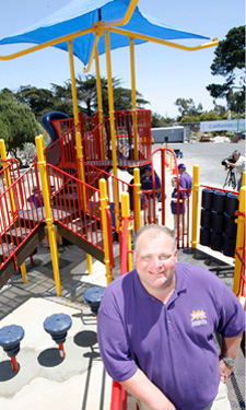 Darell Hammond, CEO and Founder of KaBOOM!, has seen thousands of playground installations revitalize neighborhoods across the nation. Darell Hammond, CEO and Founder of KaBOOM!, has seen thousands of playground installations revitalize neighborhoods across the nation.