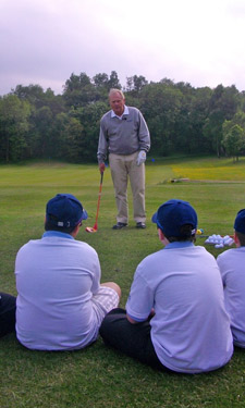 Lessons from the Grandest Master: Jack Nicklaus imparts some of his legendary wisdom with young beginners. Lessons from the Grandest Master: Jack Nicklaus imparts some of his legendary wisdom with young beginners.