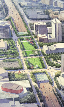 Community organizers in Dallas, Texas, built Klyde Warren Park out of thin air. Community organizers in Dallas, Texas, built Klyde Warren Park out of thin air.