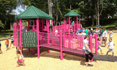 This playground, built in memory of teacher Victoria Soto, who died in the shooting at Sandy Hook Elementary School, is one of 26 that will be built to honor the victims. This playground, built in memory of teacher Victoria Soto, who died in the shooting at Sandy Hook Elementary School, is one of 26 that will be built to honor the victims.