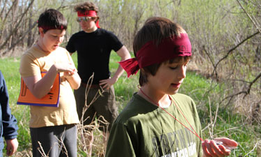 Zombie Survival Camp participants put their new orienteering skills into practice. Zombie Survival Camp participants put their new orienteering skills into practice.