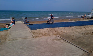 The Chicago Park District has substantially increased accessibility to and usability of its facilities and lakefront areas for patrons with disabilities. The Chicago Park District has substantially increased accessibility to and usability of its facilities and lakefront areas for patrons with disabilities.