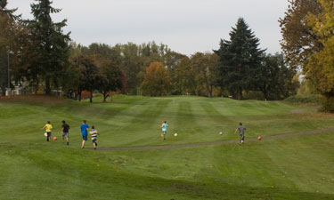 Children and families enjoy the added soccer/disc golf amenity, which opens up Middlefield to more members of the community. Children and families enjoy the added soccer/disc golf amenity, which opens up Middlefield to more members of the community.