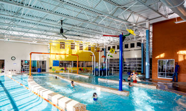 Large-volume, low-speed, overhead fans can be very helpful for existing facilities that cannot adjust the supply and return openings for their natatorium. Large-volume, low-speed, overhead fans can be very helpful for existing facilities that cannot adjust the supply and return openings for their natatorium.