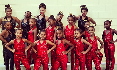 Some of the 25-member StarrFire Dance Team from the Deanwood Recreation Center in Northeast Washington, D.C.  Some of the 25-member StarrFire Dance Team from the Deanwood Recreation Center in Northeast Washington, D.C.